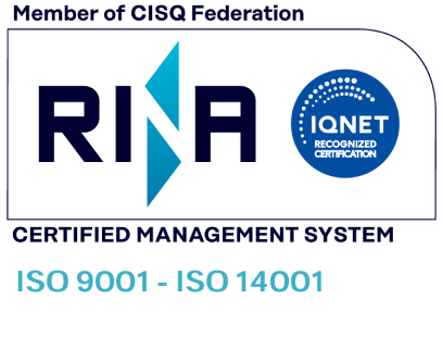 Certificato Rina ISO 9001 e 14001
